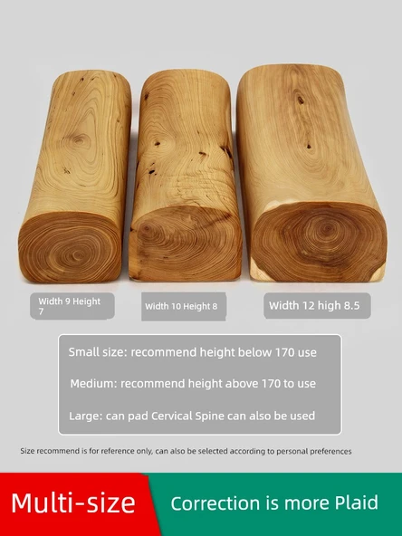 Thuja Sutchuenensis Ahşap Boyun Yastığı - [Moxa Isıtmalı] Linglong (Yastık Kılıfı ve Bel Yastığı Hediyeli) - 3
