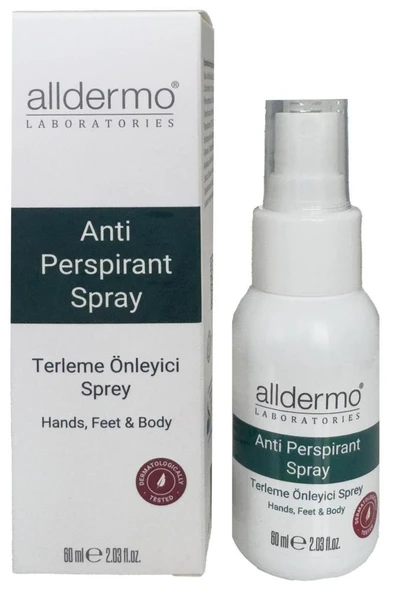 alldermo El-Ayak-Vücut Ter Önleyici Sprey 60ml