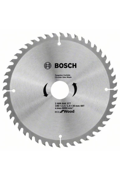 Bosch Optiline Eco 190*30 Mm 48 Diş Daire Testere Bıçağı - 2608644377
