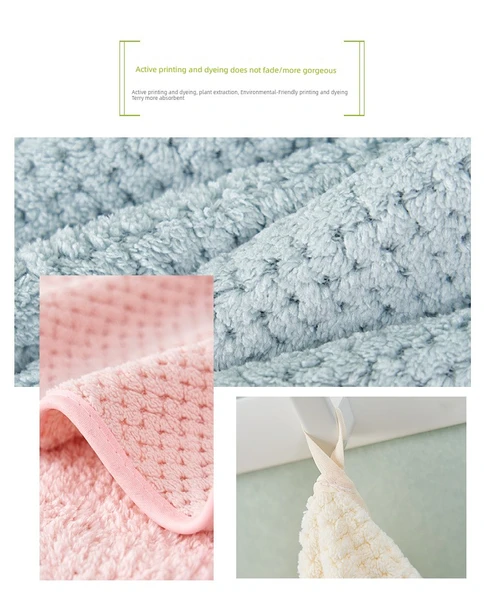 Mikrofiber Ananas Desenli Banyo Havlusu - Pembe 70x140cm - 9
