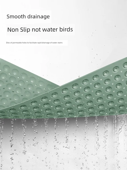 TPE Kaymaz Banyo Paspası - 80x120 - TPE Erişilebilir Lüks Gri - Resim 6