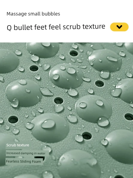 TPE Kaymaz Banyo Paspası - 80x120 - TPE Erişilebilir Lüks Gri - Resim 3