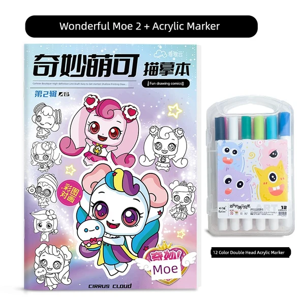 Kalem Kontrolü Temel Çizim Defteri - 2. Kitap + Akrilik Marker