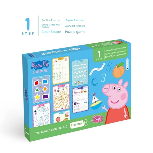 Peppa Pig Kalem Kontrol Eğitim Kartı - Set 1