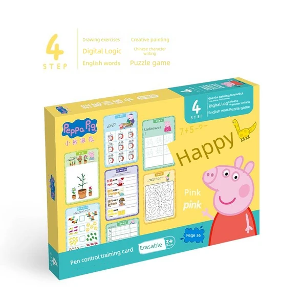 Peppa Pig Kalem Kontrol Eğitim Kartı - Set 4