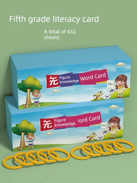 5. Sınıf Okuma Yazma Kartları - 1. ve 2. Ciltler [MEB Müfredatı] - 432 Kart