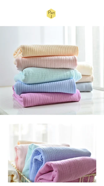 Pamuklu Müslin Hızlı Kuruyan Banyo Havlusu Hediye Seti - Gök Mavisi + Pembe (2 Banyo Havlusu) - 11