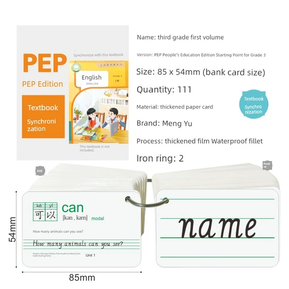 İlkokul İngilizce Kelime Kartları - 3, 4, 5, 6. Sınıf 939 Kelime - Resim 6