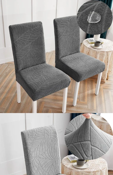 Su Geçirmez Kalınlaştırılmış Yemek Masası Sandalye Kılıfı - Yanghua Mavi - 8