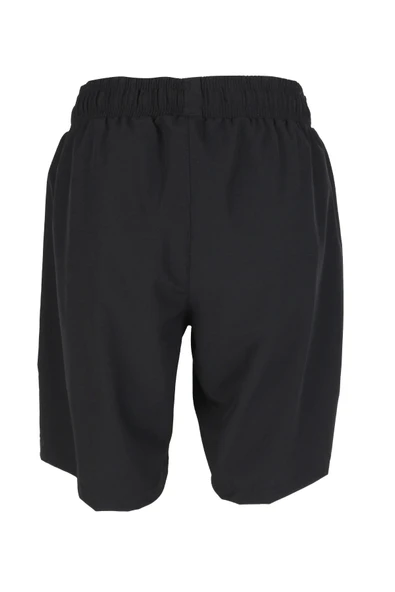 Erkek Deniz Şortu 2 Adet Fermuar Cepli Pamuklu Su Yitici Astarlı Siyah BS-229 - Resim 4