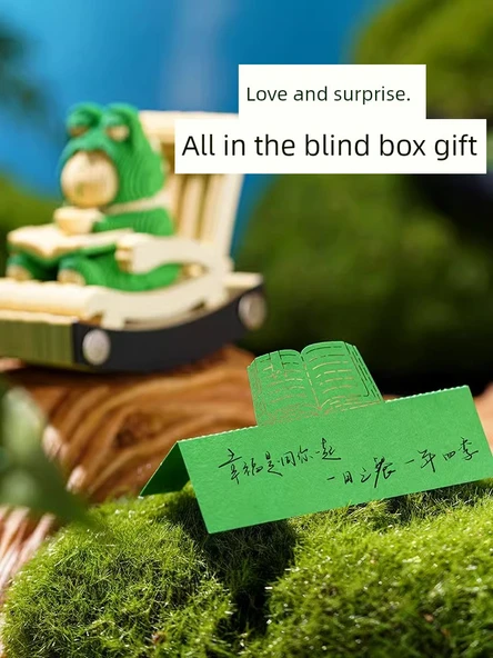 3D Kağıt Oyma Not Takvimi - Panda Çiçek Takvimi Kutulu - Resim 4