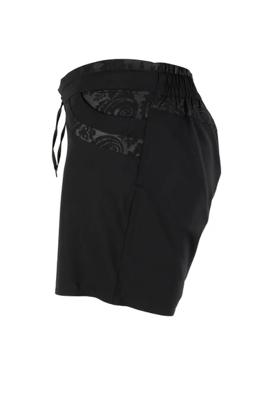 Kadın Deniz Şortu 2 Adet Cepli Pamuklu Su Yitici Özellik Tahriş Etmez Siyah BN-10 - Resim 3