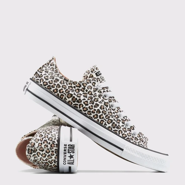 Convers Chuck Taylor All Star Leopar Desenli Kadın Ayakkabı A14941C - 9