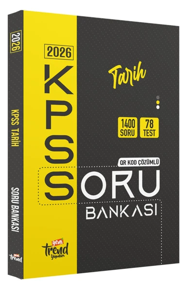 2026 Kpss Tarih Lisans Soru Bankası Qr Kod Çözümlü