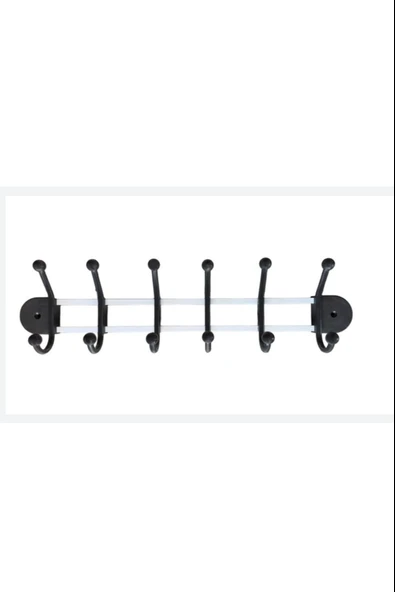 ASVERA 6’lı Plastik Duvar Askılığı | Portatif Anahtarlık – Çanta – Mont – Şapka – Havlu Askısı - Resim 2