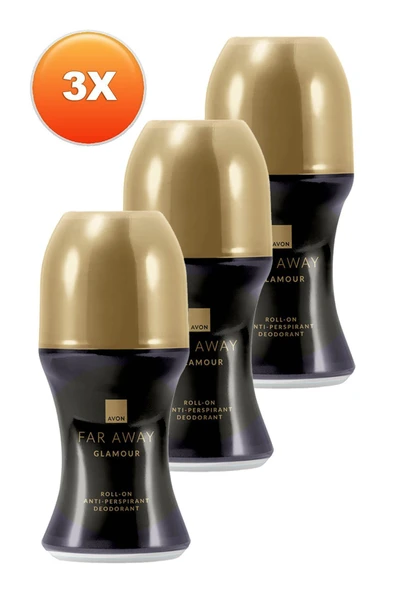 Avon Far Away Glamour Kadın Rollon 50 Ml. Üçlü Set - 2