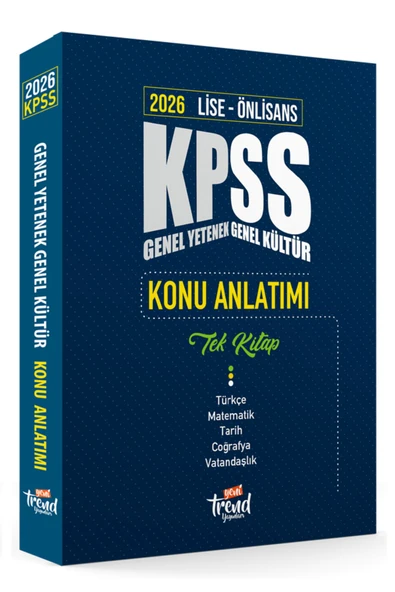 2026 Kpss Lise & Önlisans: Gygk Tek Kitap Konu Anlatımı
