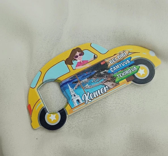 Magnet Açacak Gazoz Şişe Açacağı Mıknatıslı Buzdolabı Süsü Vosvos Araba Kule