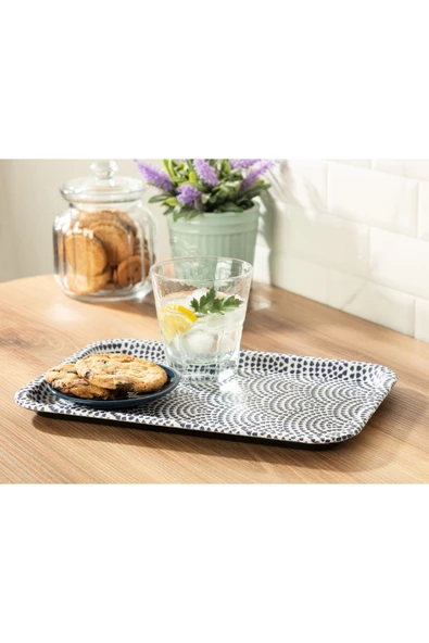 Rêve Bleu Baisse Dikdörtgen Tepsi ürün görseli 1