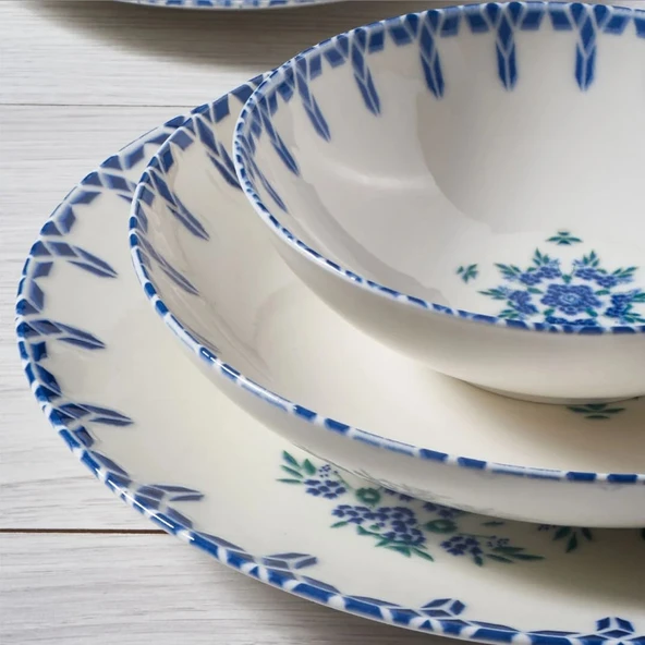 Güral Porselen Camelia 24 Parça Yemek Takımı 1654 - 4