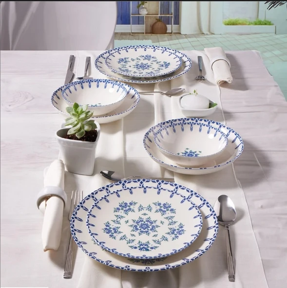 Güral Porselen Camelia 24 Parça Yemek Takımı 1654