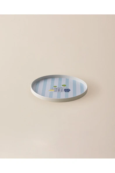 Carine Yuvarlak Sunum Tepsi - Renkli ürün görseli 1