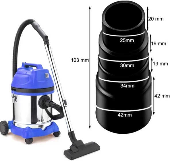 Elektrikli Süpürge Hortumu Adaptörü Dönüştürücü 25MM-42MM