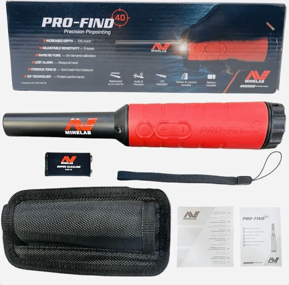Minelab Pro Find 40 AYRIMLI Pointer + Su Geçirmez + Minelab Teknolojisi - 6