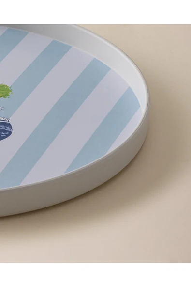 Carine Yuvarlak Sunum Tepsi - Renkli - Resim 3
