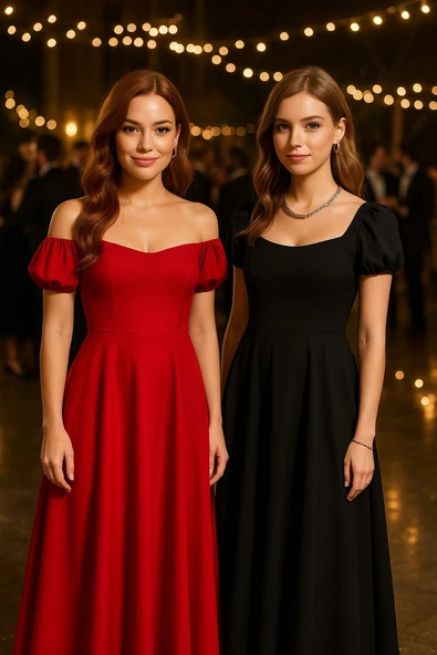 Kadın kısa kollu kare yakalı yırtmaçlı midi janjan krep elbise