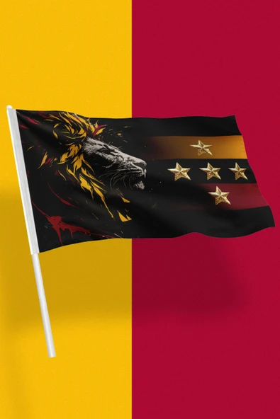 Sopalı Taraftar Bayrak Model-2 70x100 CM (Galatasaray)