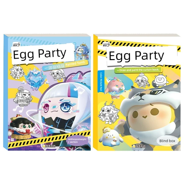 Yumurta Puf Anime Eskiz Defteri - Yumurta Kişileştirme + Yumurta Kör Kutu