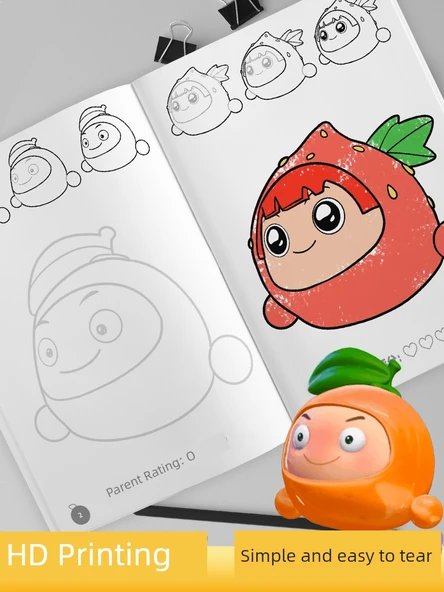 Yumurta Puf Anime Eskiz Defteri - Yumurta Eklem Adı + Yumurta Kör Kutu + İğne Uçlu Kalem - 5