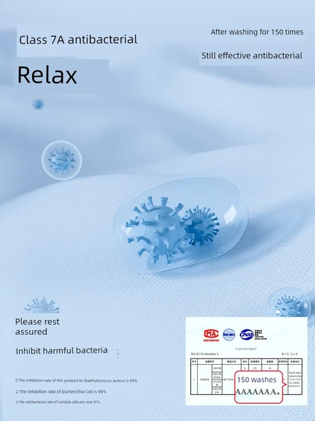 Antibakteriyel Pamuklu Kare El Havlusu 3'lü Set - Koyu Mavi + Açık Mavi - Resim 3