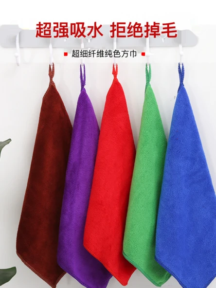 10'lu Mikrofiber Temizlik Bezi - Beyaz - 30x30cm - 4