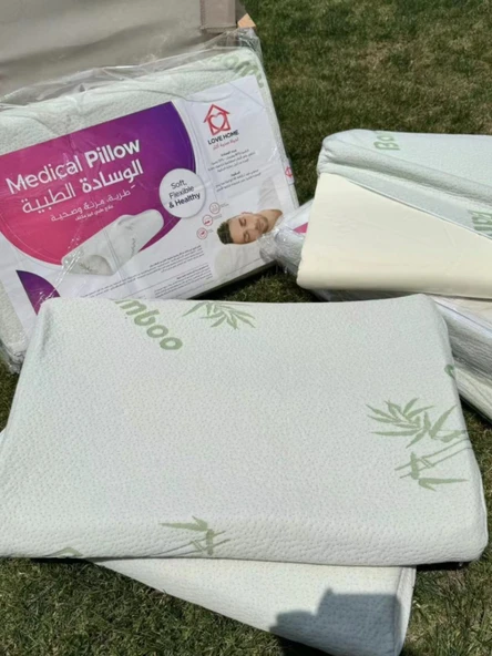 Bambu Fiber Boyun Yastığı - Yavaş Geri Tepme - Resimde Görüldüğü Gibi - 6