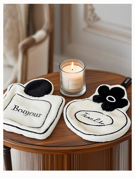 Kare Parfümlü Mercan Polar El Havlusu - 1 - Resim 8