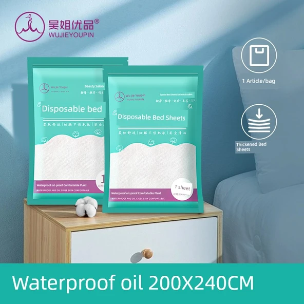 Sterilizasyonlu Tek Kullanımlık Seyahat Yatak Örtüsü - 200x240 cm - 50 Adet