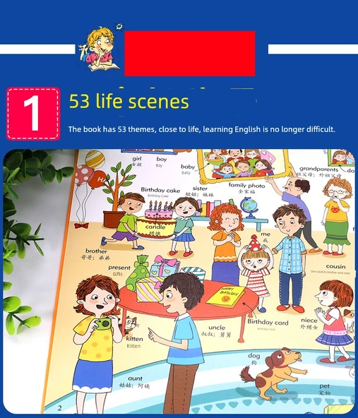 Çocuklar için İngilizce Kelime Kartları - Çok Satan İngilizce Kelimeler + Durumsal Diyalog Ciltli - 7