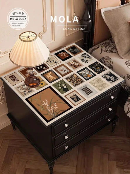 Orta Stil Puzzle B PVC Masa Matı - 40x40cm - 4