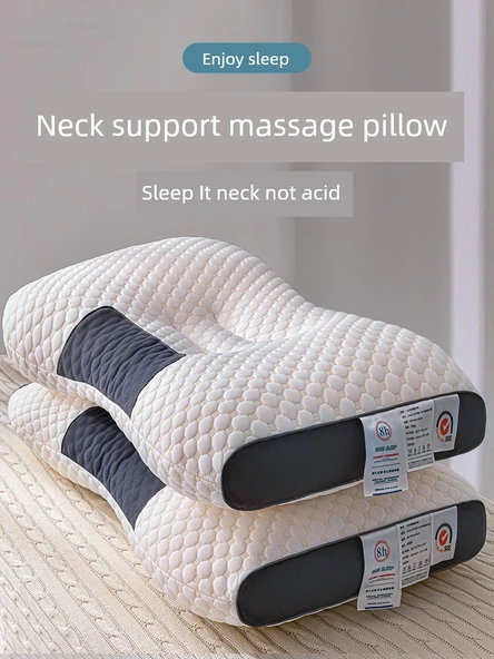 Örme Pamuklu Masaj Yastığı - Orta Yükseklikte Yastık (Tekli) - Resim 2