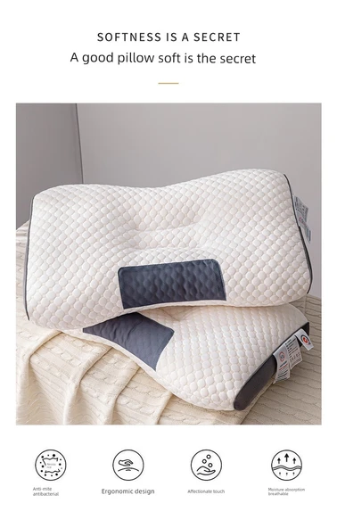 Örme Pamuklu Masaj Yastığı - Orta Yükseklikte Yastık (Tekli) - Resim 11