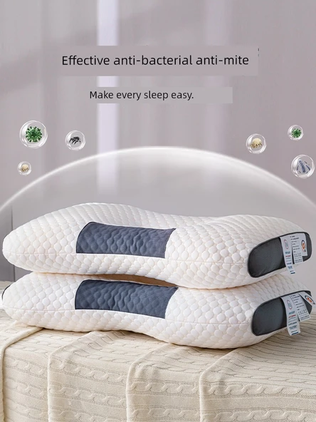 Örme Pamuklu Masaj Yastığı - Orta Yükseklikte Yastık (Tekli) - Resim 4