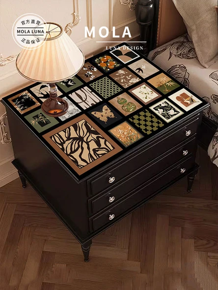 Orta Stil Puzzle B PVC Masa Matı - 40x40cm - 2