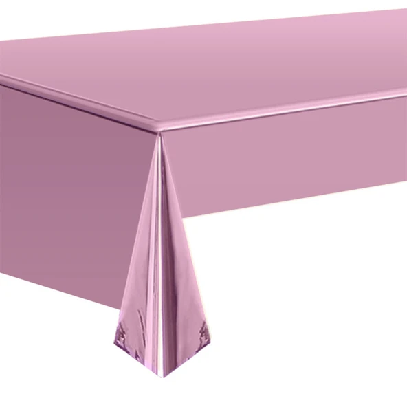 Lazer Alüminyum Folyo Masa Örtüsü - Pembe (Model 2)