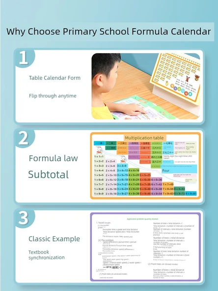 İlkokul Matematik Formül Kartı (Temel 16) ve Halka Toka - 3
