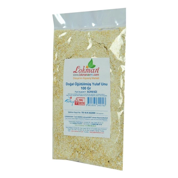 Saf Doğal Öğütülmüş Yulaf Unu 1.Kalite Katkısız 100GR - 3
