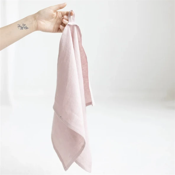 Minimalist Nordic Keten Amerikan Servis - Sakura Tozu - 35x55cm