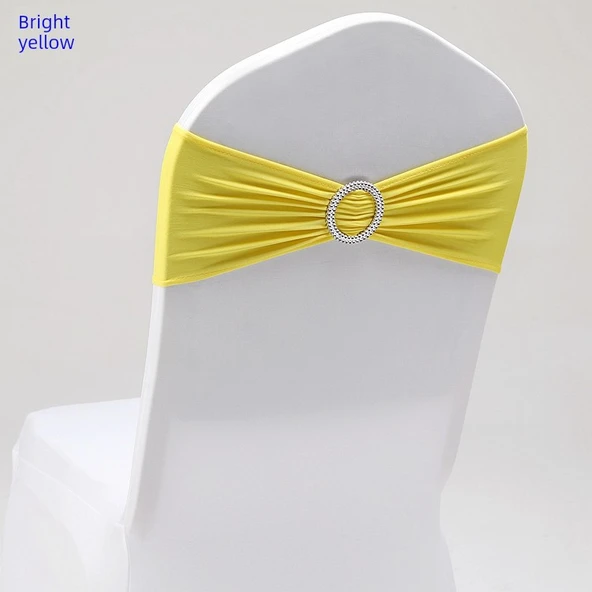 Polyester Sandalye Fiyonk Bağlantısı - 35x14cm Parlak Sarı