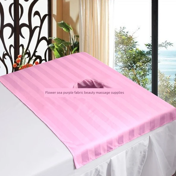 Pamuklu Masaj Yatağı Lastikli Çarşaf - Yüz Delikli - Beyaz Pamuklu 60cm x 100cm - 2